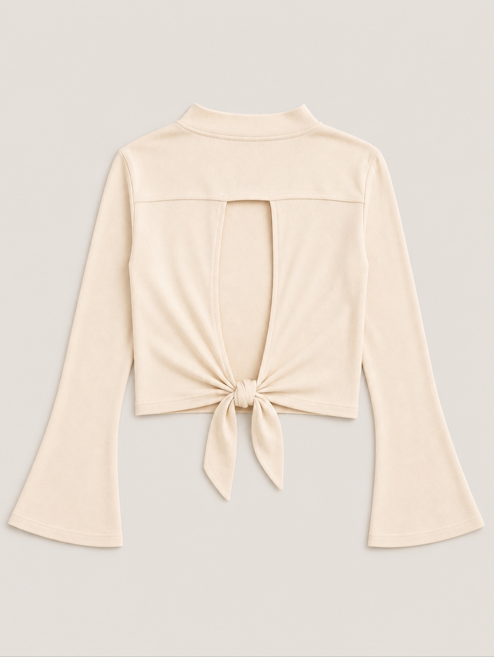 Band of The Free Avril Crop Top Cream Women Med Bell Sleeve Boho Farmhouse Retro - Picture 4 of 10